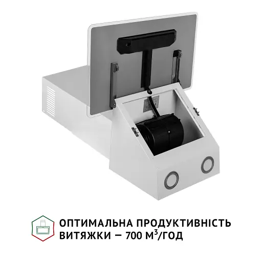 Вытяжка декоративная наклонная PERFELLI VICCO 5HSR BIANCO - фото 6