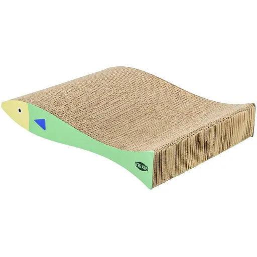 Дряпка Trixie для котів Риба картонна з котячою м'ятою 2 шт. 40х30х11 см м'ятно-кремовий - фото 4