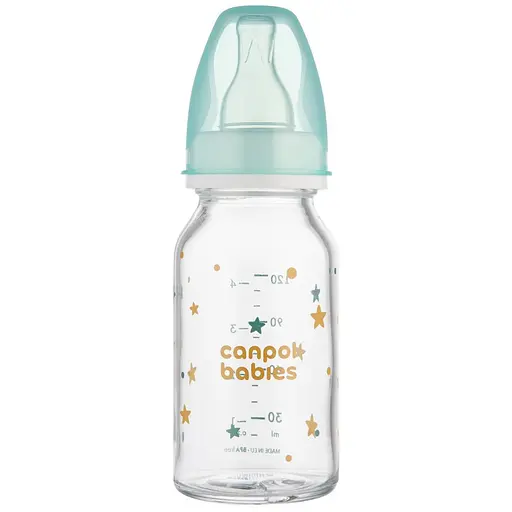 Пляшечка Canpol babies  скляна 120 мл з малюнком (42/202)