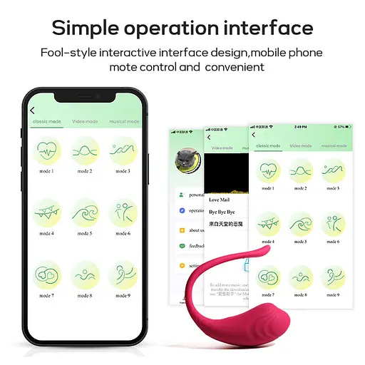 Виброяйцо Boss Series App Love Egg 17.3 см розовый - фото 7