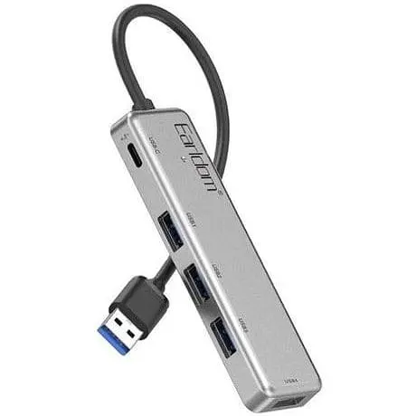 USB хаб Earldom ET-Hub12 4 USB+1 USB-C