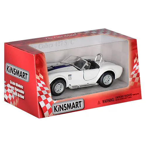Машинка Kinsmart SHELBY COBRA 1:32 KT5322W Білий - фото 1