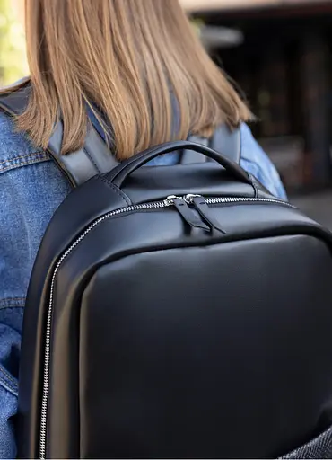 Жіночий рюкзак Sambag Zard Dart чорний крокодил 44 х 31 х 15 см (25523070) - фото 5