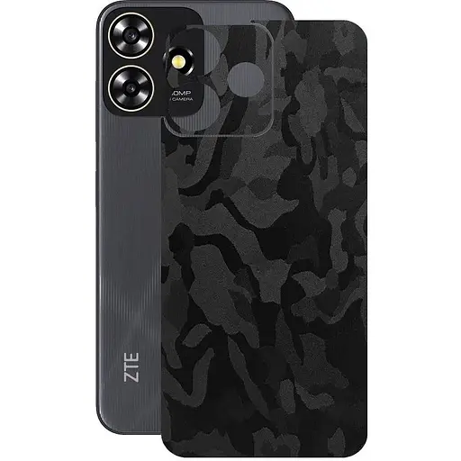 Захисна плівка StatusSKIN для ZTE Blade A73 Корпус Вініл Камуфляж чорний - фото 1