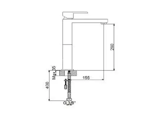 Змішувач для умивальника NEWARC Cubic 871001N - фото 6