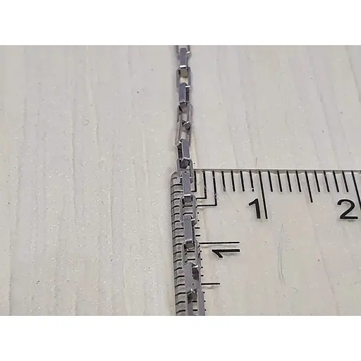 Срібний ланцюжок Аметист Якірний 38С028КВР 50 - фото 3