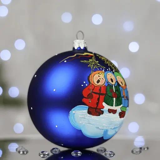 Ялинкова прикраса Санта Шоп Щедрий вечір скло (7806723196708) - фото 2