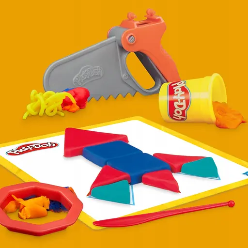 Набор для творчества Hasbro Play-Doh Set Build and Shape с массой для лепки (G0345_G0347) - фото 6