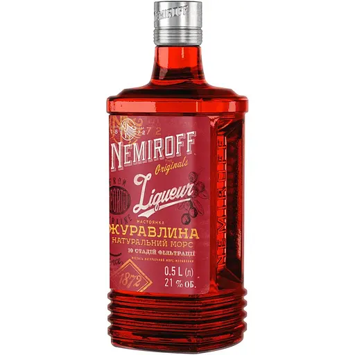 Настоянка Nemiroff Originals Журавлина 21% 0.5 л - фото 2