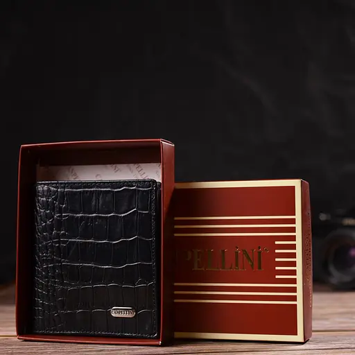 Мужской кожаный кошелек Canpellini 9.5х10.2х1 см acs0025718 - фото 8