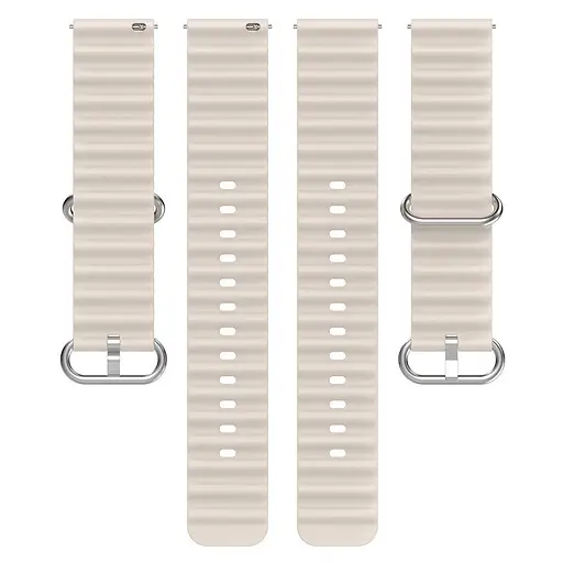 Ремешок Ocean Band для Smart Watch 20mm Бежевый / Antique White - фото 4
