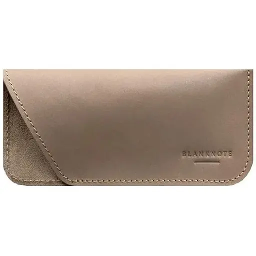 Кожаный чехол для очков BlankNote Crazy Horse Светло-бежевый  - фото 1