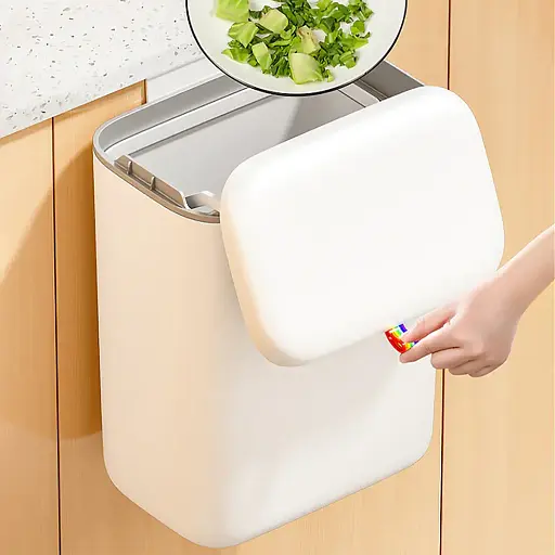 Ведро для мусора Joybos C2 кухонное навесное 5 л (JBS-LJT-S04A2-JWT) - фото 5