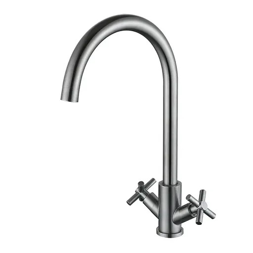 Смеситель для кухни Wezer VAL4A-10 нержавеющая сталь - фото 1