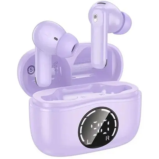 Бездротові навушники Hoco EQ22 Singer true wireless ANC+ENC noise reduction BT headset, BT5.4, 40mAh, 400mAh, 6-7h, purple
