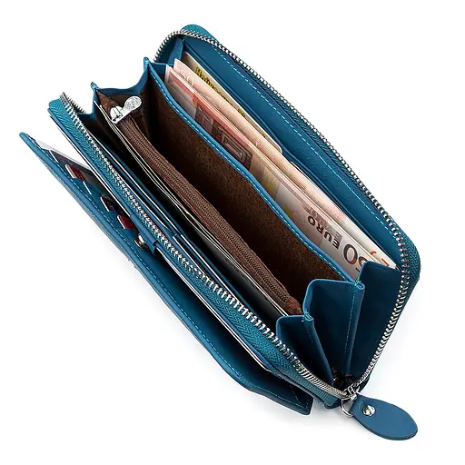 Жіночий шкіряний гаманець (B202) Boston 9х19.5х3.5 см acs0015666 - фото 5