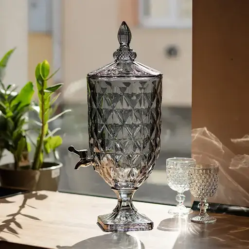 Лимонадниця Fractal 5 літрів з краном для соку молока мохіто Yiwu HP-19-306 - фото 4