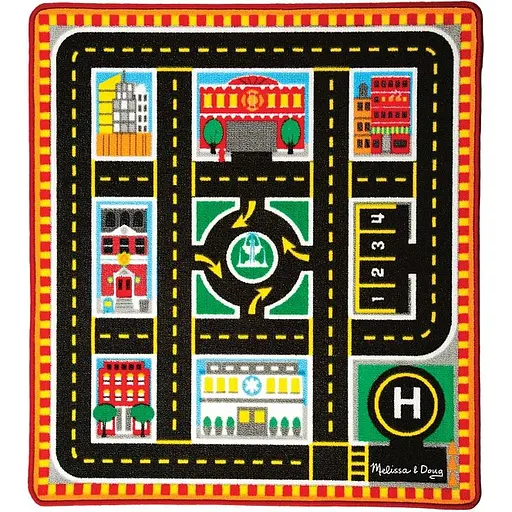 Килимок ігровий Melissa & Doug Рятувальні автомобілі з машинками (MD19406) - фото 2