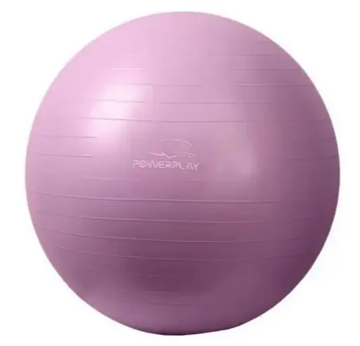 М'яч для фітнесу (фітбол) PowerPlay 4001 Ø75 cm Gymball Фіолетовий + помпа (PP_4001_75_Voilet) - фото 2