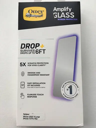 Захисне скло протиударне OtterBox Amplify Glass 5X для iPhone 13 Pro Max/14 Plus (6.7") (77-88845) - фото 2