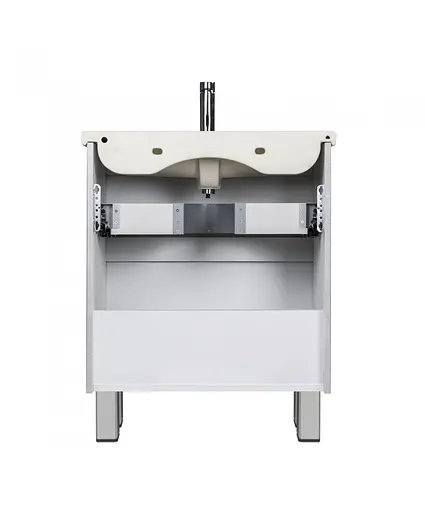 Тумба Мойдодир Палермо 70-U з умивальником ID-70 бетон світлий Сірий - фото 3