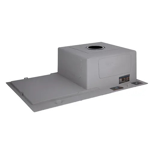 Кухонна мийка інтегрована Lidz Handmade H7849BL крило ліворуч (LDH6545BPVD43623) Brushed Black PVD 3,0/1,0 мм, Чорний - фото 5