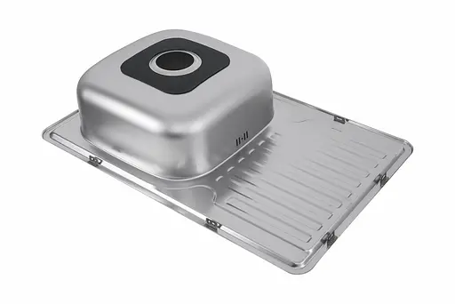 Кухонна мийка з нержавіючої сталі Platinum сатин 7850 (0,8/180 мм), R, Satin - фото 6