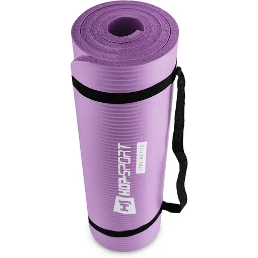 Мат для фитнеса и йоги Hop-Sport HS-N015GM 1.5см фиолетовый - фото 6
