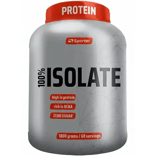 Сироватковий ізолят Sporter 100% Isolate 1.8 кг Печиво-крем - фото 1