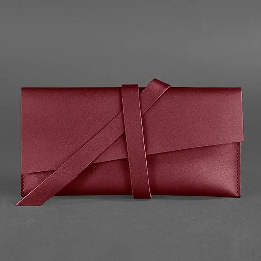 Кожаный тревел-кейс Voyager 1.2 бордовый Краст - фото 5