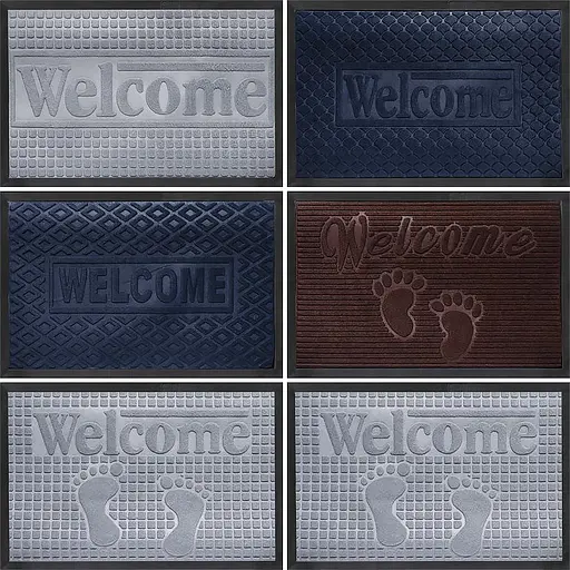 Коврик резиновый Welcome 45х75 см X2-164