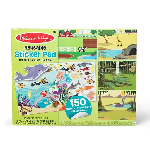 Набір багаторазових наліпок Melissa & Doug Середовище проживання тварин (SM93209/6836) - фото 2