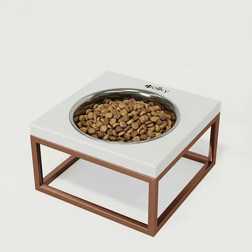 Hollky Base Solo M — миска на підставці для котів і середніх собак (1 × 0,8 л)