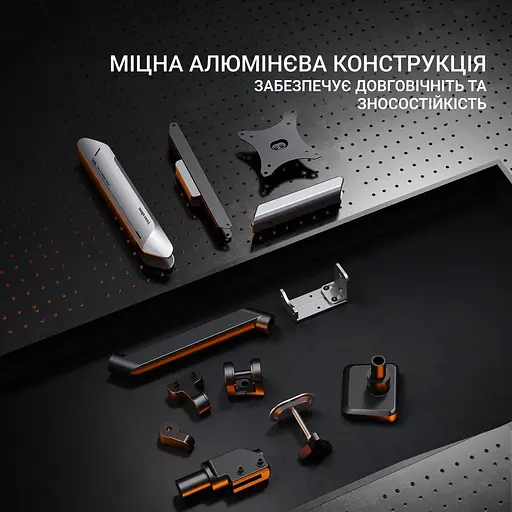 Настільне кріплення для монітора Anda Seat Stealth Pro II 17"-42" Titanium (AD-W-A9-1S-BT) [123482] - фото 16