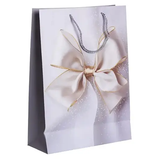 Подарунковий пакет Yiwu HP-10359-14 з бантом 30х12х42 см 12 шт. - фото 5