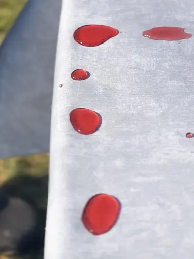 Водовідштовхувальна скатертина Мармур світло-сірий 100х100 см (+ 4 серветки 30х40 см) - фото 7