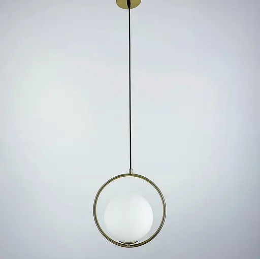 Підвісний світильник в корпусі латунь у формі кола | Line F | Арт. AA356-200 M - фото 4