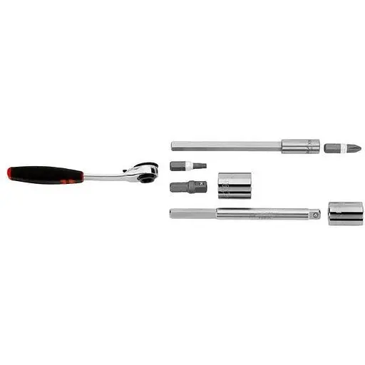 Набір головок торцевих Wurth Multi з тріскачкою 1/4" 23 шт. Zebra (096511 23) - фото 3