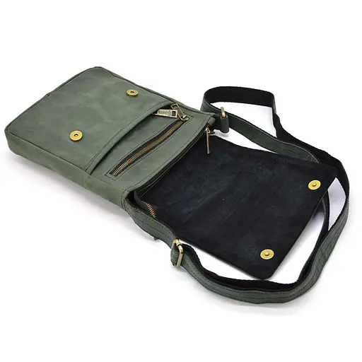 Шкіряна чоловіча сумка через плече TARWA 22х27х4 см nsa0001275 - фото 5