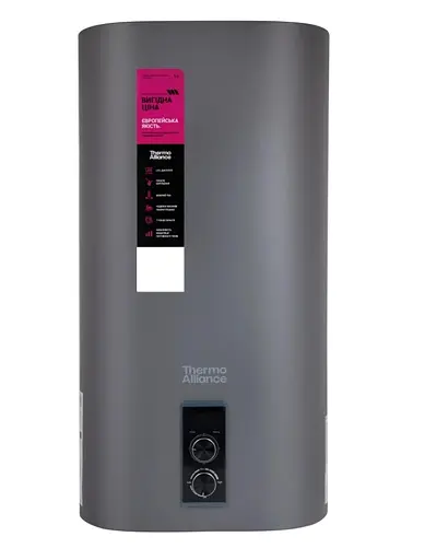 Водонагреватель электрический Thermo Alliance, 2 кВт, мокрый ТЭН, 50 л плоский, вертикальный, прямоугольный, серый (DT50V20G(PD)/2G) - фото 1