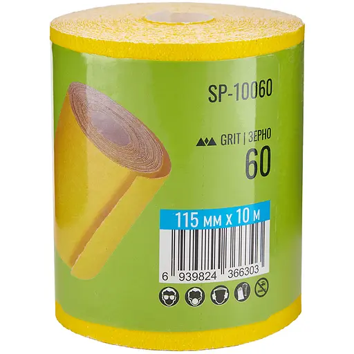 Наждачний папір Alloid Building Tools на паперовій основі 115мм х 10м зерно 60 (SP-10060) - фото 4