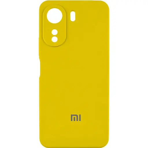 Чехол Lakshmi Silicone Cover Full Camera AAA with Logo для Xiaomi Redmi 13Coco C65 Желтый/Yellow