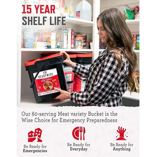 Набор сублимированного мяса Readywise с большим сроком хранения 15 лет 60 порций - фото 7