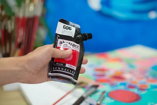 Акрилова фарба Sennelier Abstract, 500 мл, Кадмій червоний глибокий відтінок (Cadmium Red Deep Hue) - фото 4