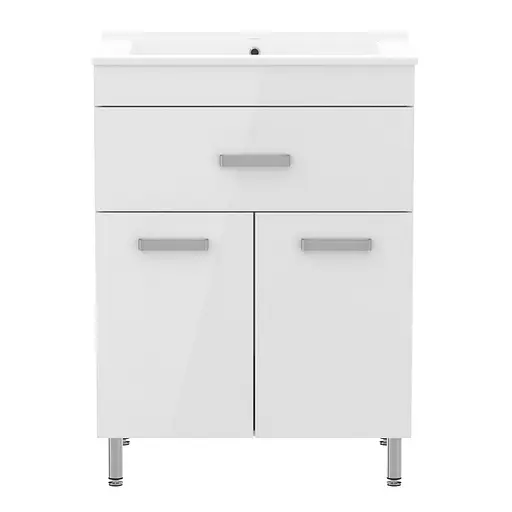 Тумба з умивальником RJ Velum y 60 см RJ82600 Білий - фото 2