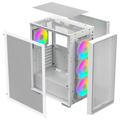 Корпус OCYPUS GAMMA C60 WH ARGB (GAMMA-C60-WHG400XX-GL) без блока питания - фото 5