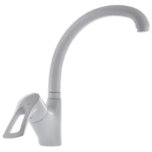 Смеситель для кухни Haiba Hansberg 011 white HB0202 Белый матовый - фото 1