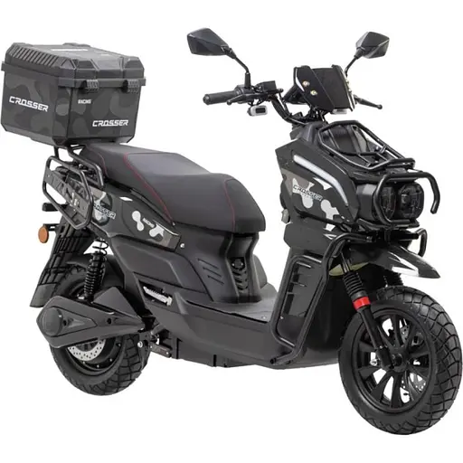 Електроскутер Двомісний Crosser CR-21 (2500W 72V/35Ah) Графенова батарея Чорний