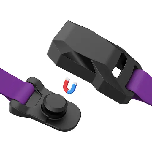 Нашийник для собак водостійкий Waudog Magnetc QR-паспортом магнітна пряжка-фастекс S Ш 15 мм Д 26-35 см фіолетовий - фото 2