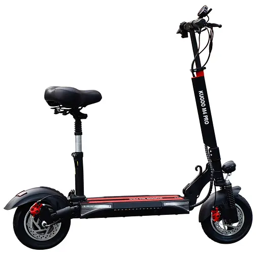 Электросамокат KUGOO M4 PRO 48V 1000W | усиленный аккумулятор 18Ah | с сиденьем и подсветкой - фото 1